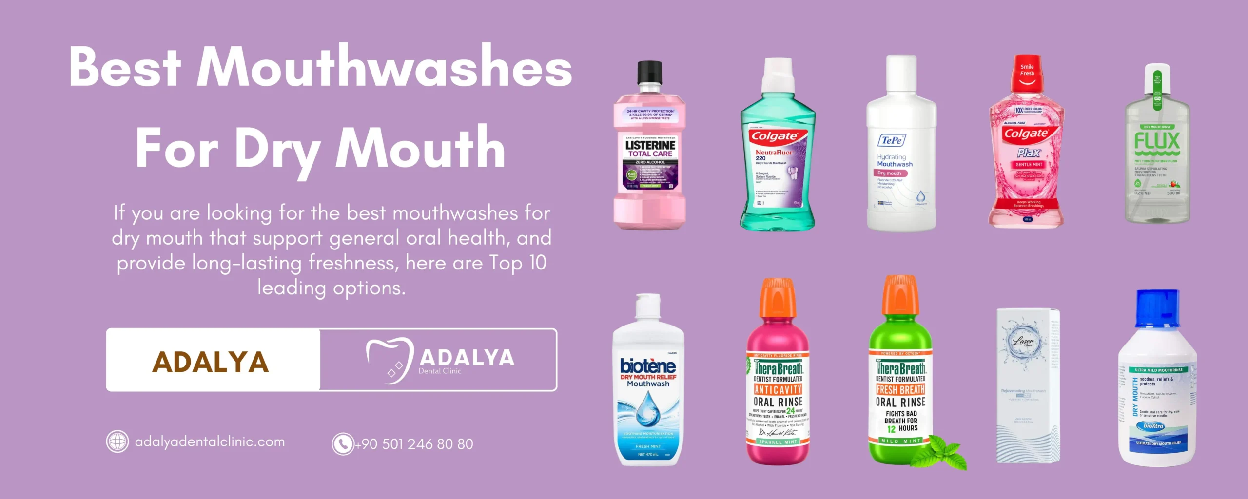 Mouthwash For Dry Mouth: Top 10 Alcohol Free Leading Brands